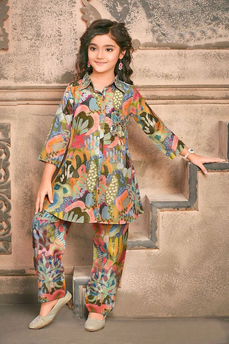 beautiful trending Dress Kids Girls Co Ords Sets 1958